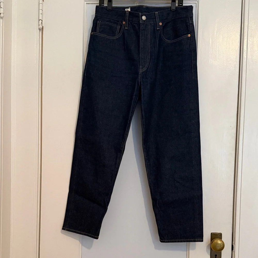 NWOT Levi’s Japanese Selvedge High Rise Column Women's Jeans - Dark Wash 30/27 - Picture 13 of 15